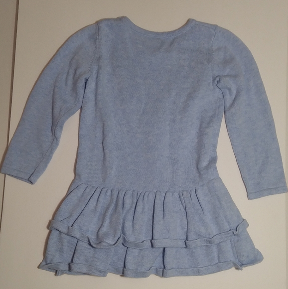 Gymboree Sweater Dress sz 2T Deer Doe Baby Blue - Picture 4 of 5